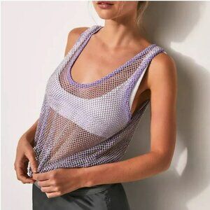 NWOT Free People Filter Finish Cami in Lilac - Size XS